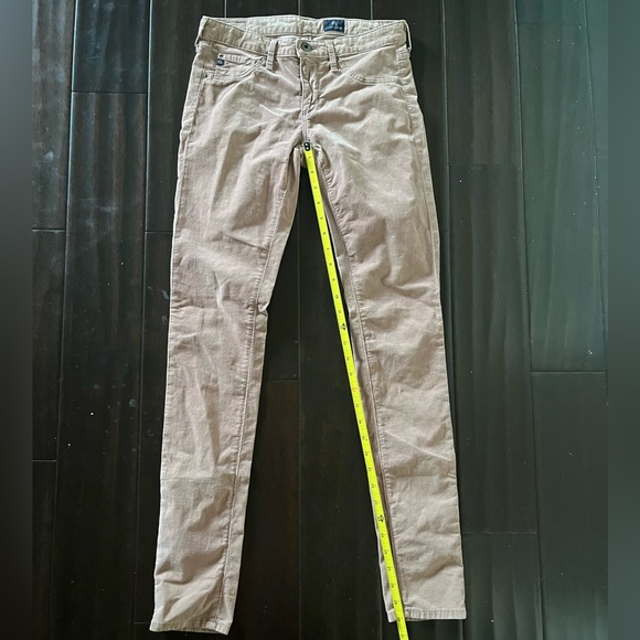 AG Adriano Goldschmeid Dusty Pink The Skinny Corduroy Legging Size 26R - Picture 11 of 12